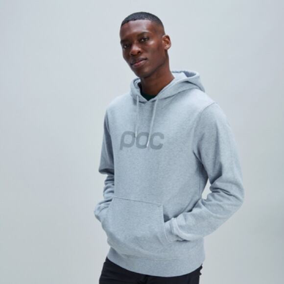 POC HOOD GREY MELANGE PULLOVER HOODIE SIZE XL